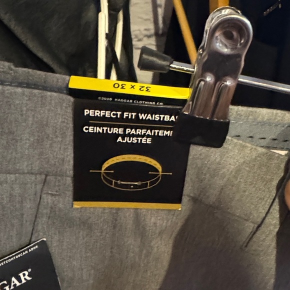 Haggar • NWT $90 Classic Gray Men's Trousers 32/30 - Picture 6 of 7